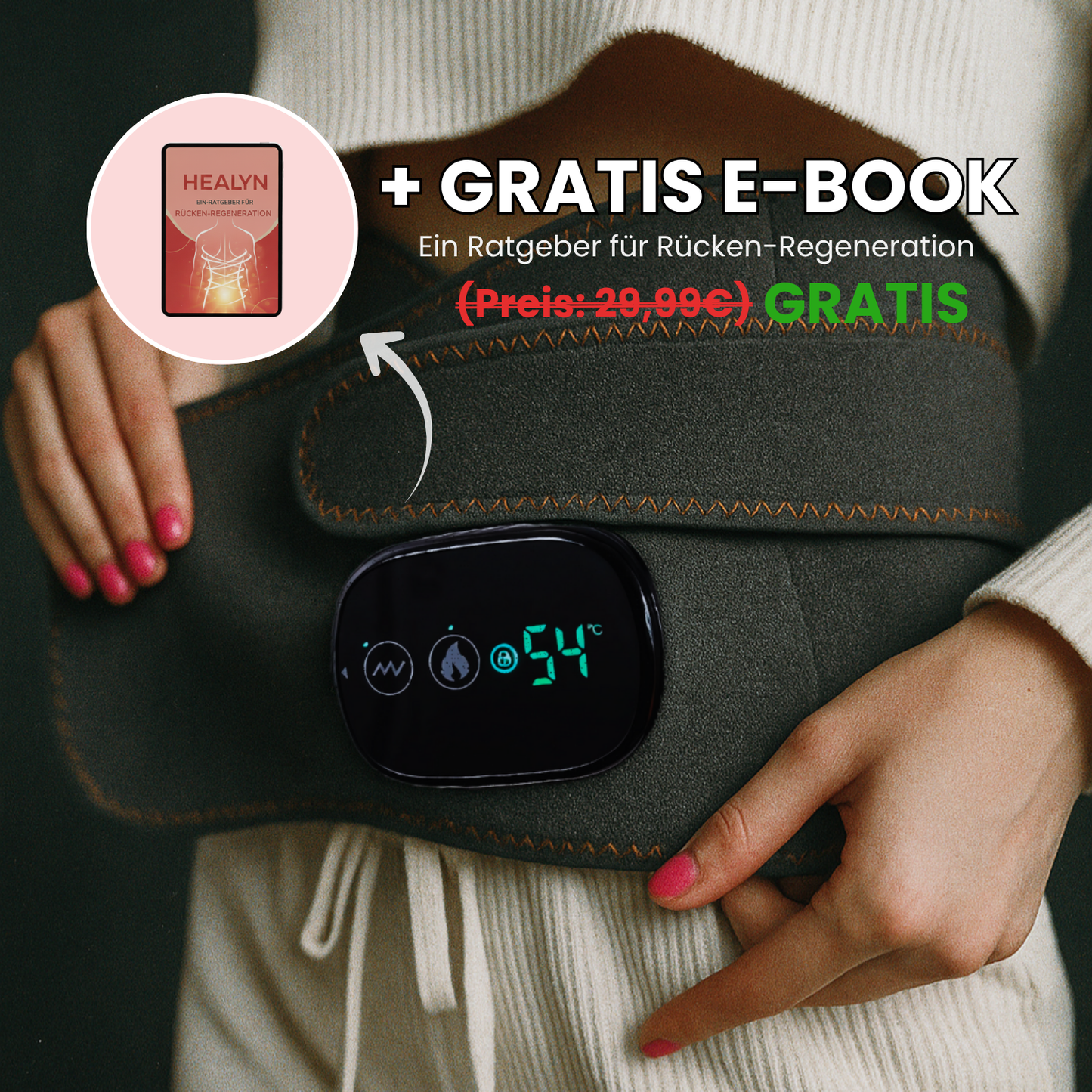 HealynBelt® - Multifunktionaler Therapiegürtel gegen Rückenschmerzen